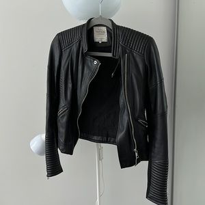 zara leather jacket